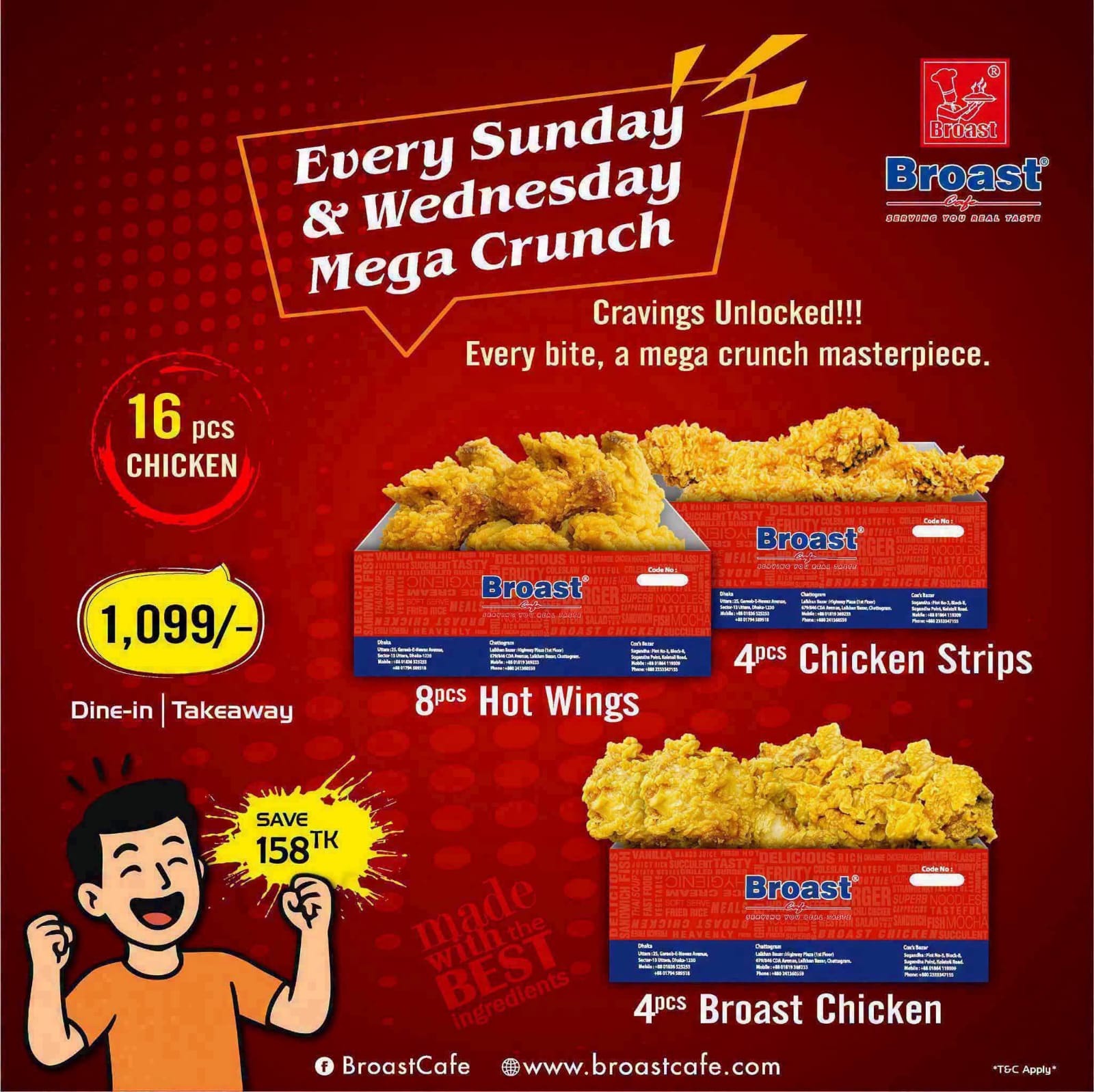 Mega Crunch (16pcs Chicken)